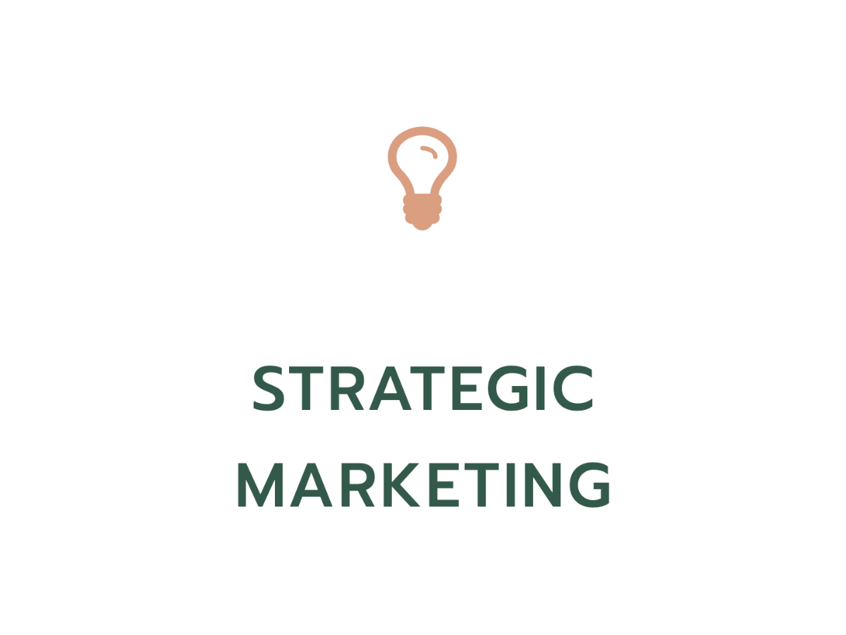 Strategic marketing infographic
